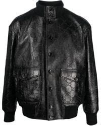 gucci heren jack|farfetch gucci leather jacket.